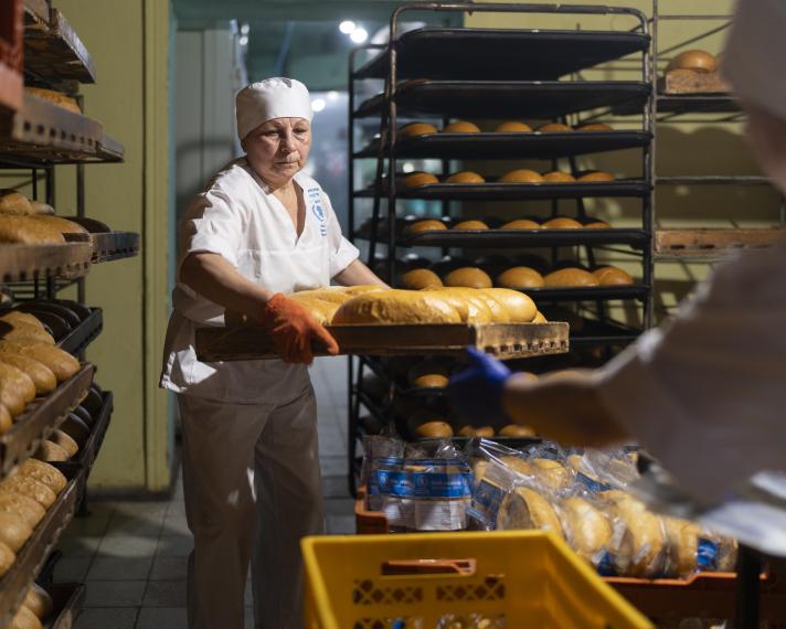 Baking bread to feed Ukraine
